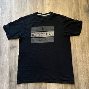 Rip Curl Black and Gray Short Sleeve Tee